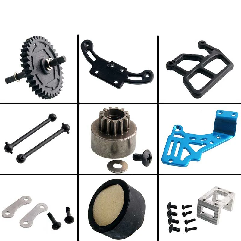 

1/16 HSP модель автомобиля оригинальные аксессуары сцепление/дифференциальная передача/основание двигателя/тормозной диск/приводной вал/рад...