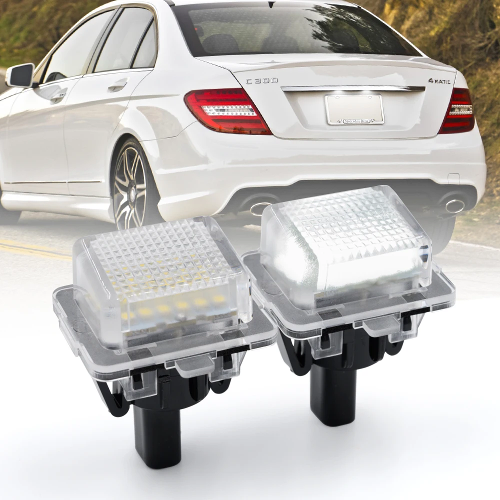 Светодиодный светильник Ной знак для Mercedes Benz W204 2D 4D 5D W212 W216 W221 CLA W231 W166 R173 2 шт.|c200
