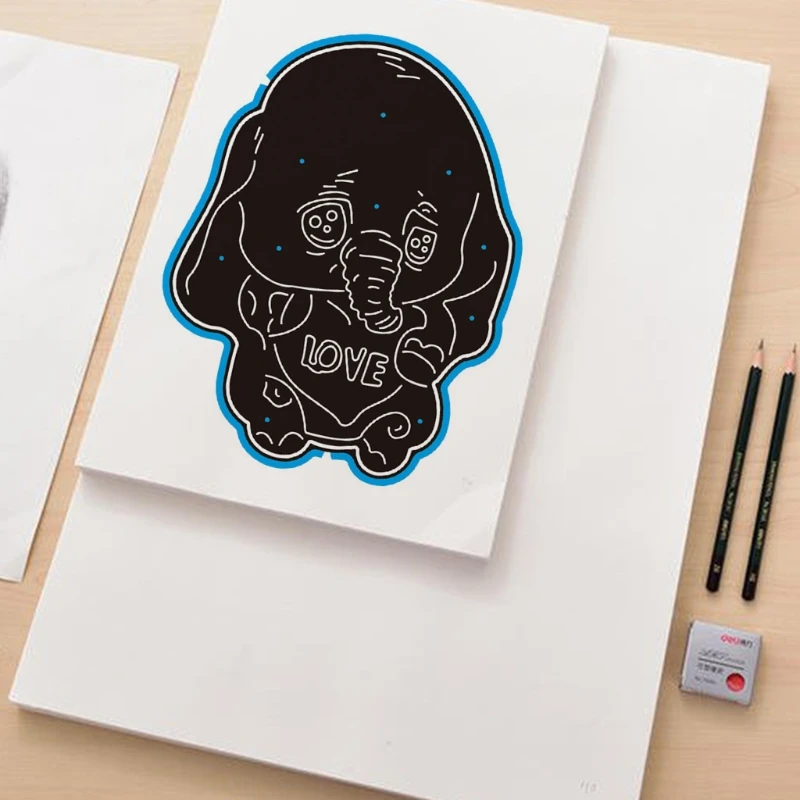 

Heart Elephant Metal Cutting Dies Stencil Scrapbooking DIY Album Stamp Paper Card Mold Embossing Decoration Craft