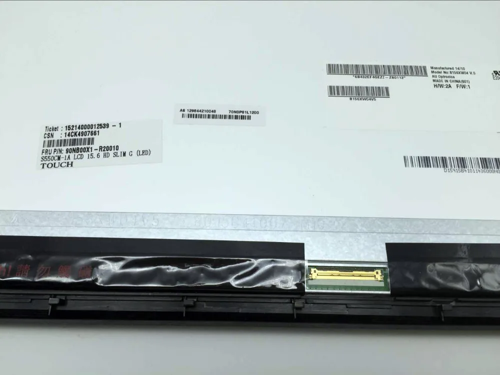 Сборка сенсорного ЖК-экрана 15 6 дюйма + рамка LTN156AT20 для ноутбука ASUS VivoBook S550 S550C