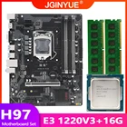 H97 материнская плата LGA 1150 комплект с Intel Ксеон E3 1220 V3 процессор и DDR3 16 Гб (2*8 ГБ) Desktop memory H97M-VH плюс