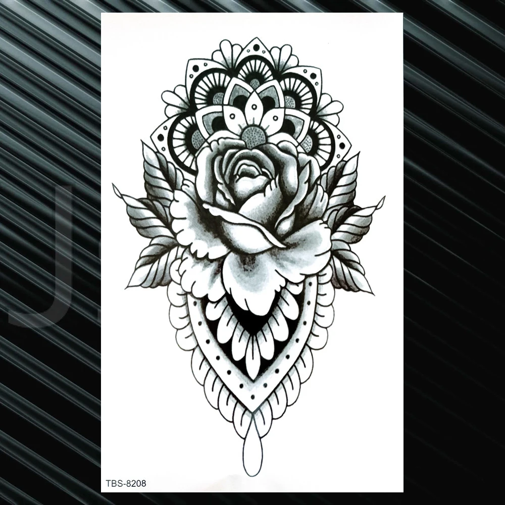 Волчья хна Поддельные Временные татуировки для мужчин женщин треугольный спрей