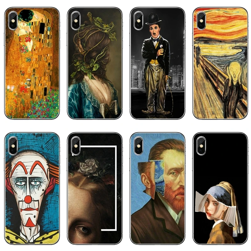 Мягкий чехол для телефона винтажный Известный рисунок Samsung Galaxy A71 A70 A60 A51 A50 A41 A40 A31