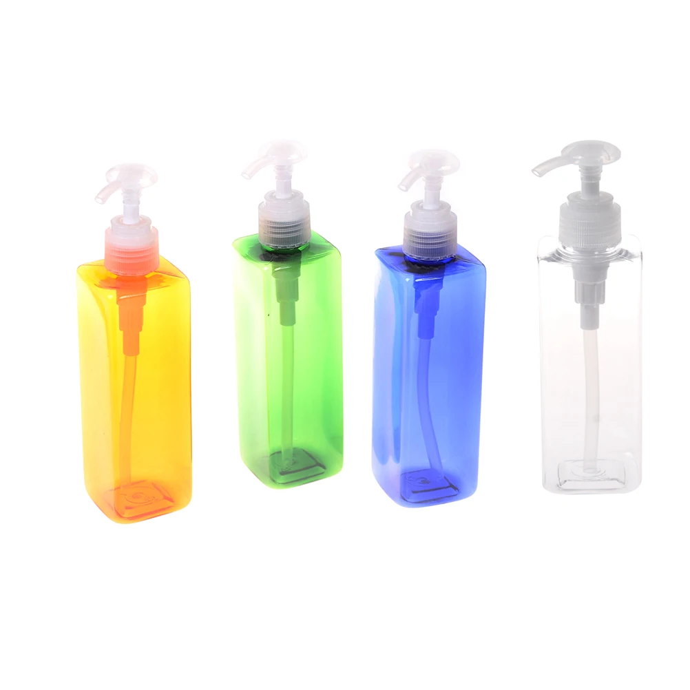 250ml Bottles With Cap Plastic Shampoo Lotion Bottling Clear Bottle Pump Soap Mousses Liquid Dispenser | Обустройство дома