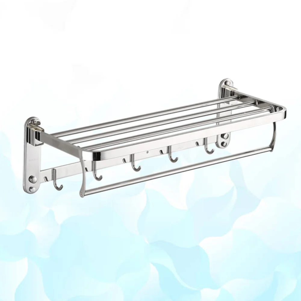 

Home Punch Towel Rack Stainless Steel Towel Rod Wall Mounted Towel Bar Towel Shelf Towel Holder Hotel Rail Shelf Storage Holder