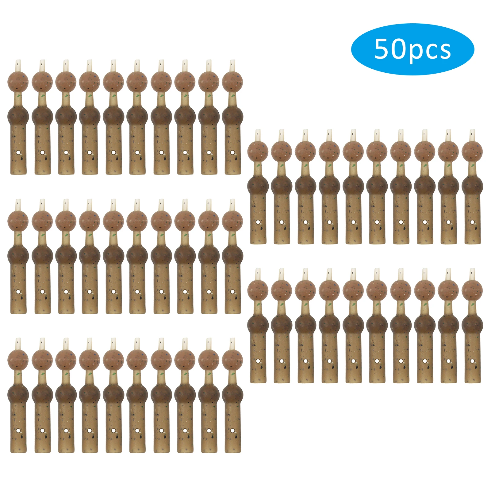 50 шт. рыболовные снасти для ловли карпа Heli Sleeve & Bead Hair Rig принадлежности рыбалки
