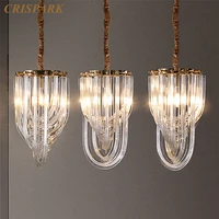 modern led hanging chandelier gold pendant chandelier for living room home decor glass bedroom light fixture kitchen island lamp
