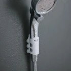 Держатель для душевой лейки без отверстий, настенный силиконовый кронштейн, многоразовая подставка, прочная Вакуумная присоска, прочные аксессуары для ванной комнаты