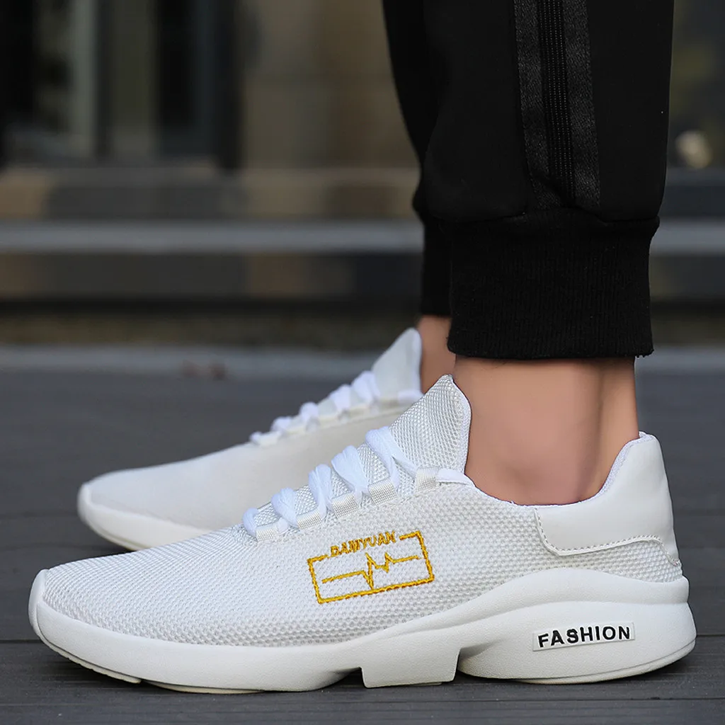 

shoes men new fashion casual tenis sneakers Men's Fly Woven Breathable Sneakers Outdoor Lightweight Casual Running Shoes