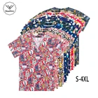 Спа клиника уход за питомцами Лаборатория топ Печатный мультфильм унисекс рубашка с коротким рукавом ветеринарный Медицинский Скраб Топы Оптовая продажа