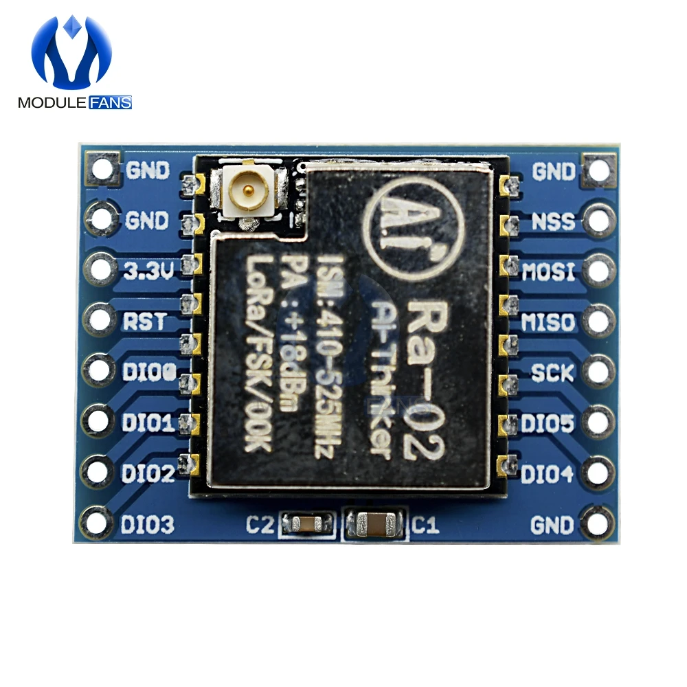 433 МГц SX1278 LoRa модуль 433 м 10 км Ra-02 Ai-Thinker беспроводной распределенный спектр разъем для передачи данных для умного дома DIY доска