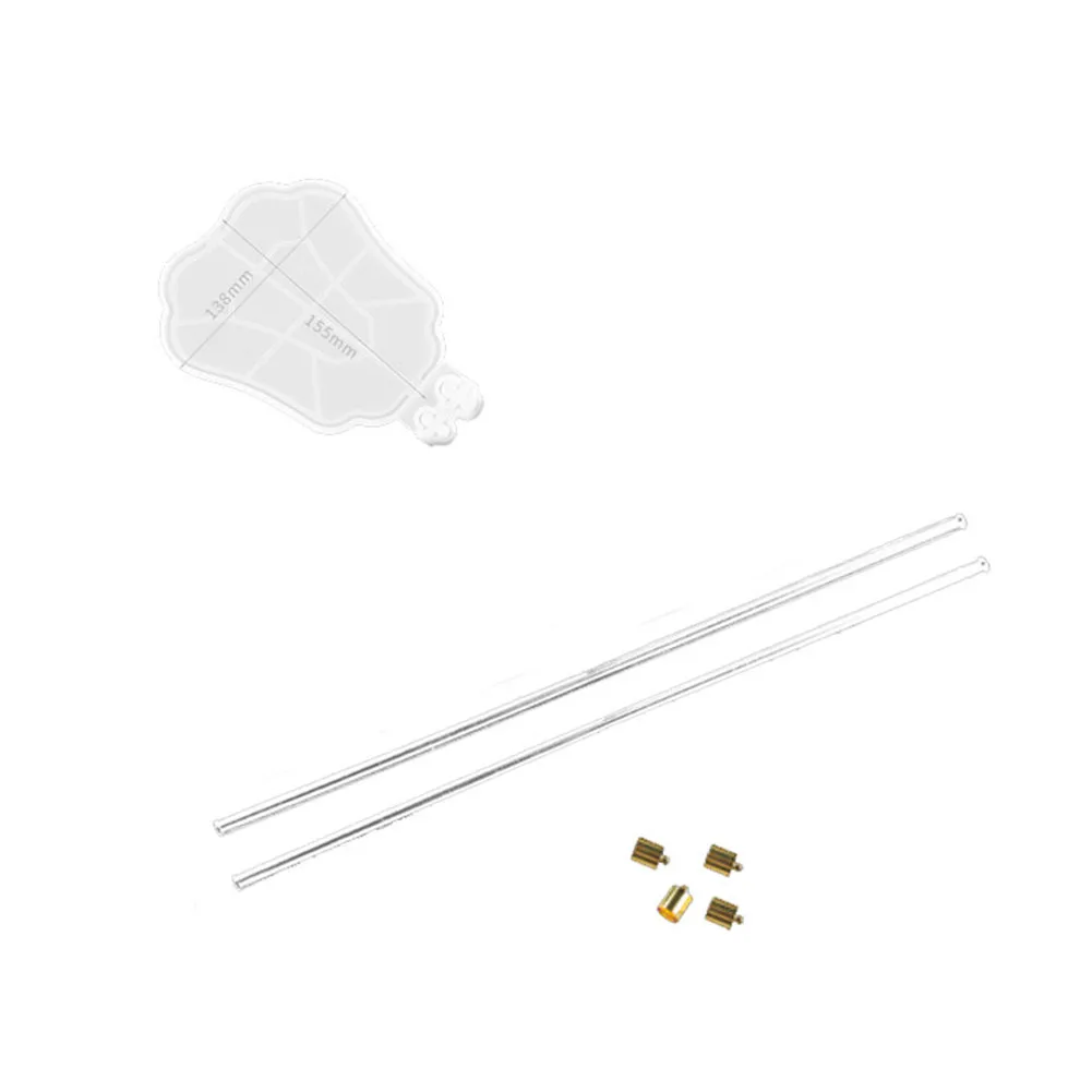 Новый H DIY Группа вентиляторов форма кристалл капля клей силикон китайский Fanzi Xianqi