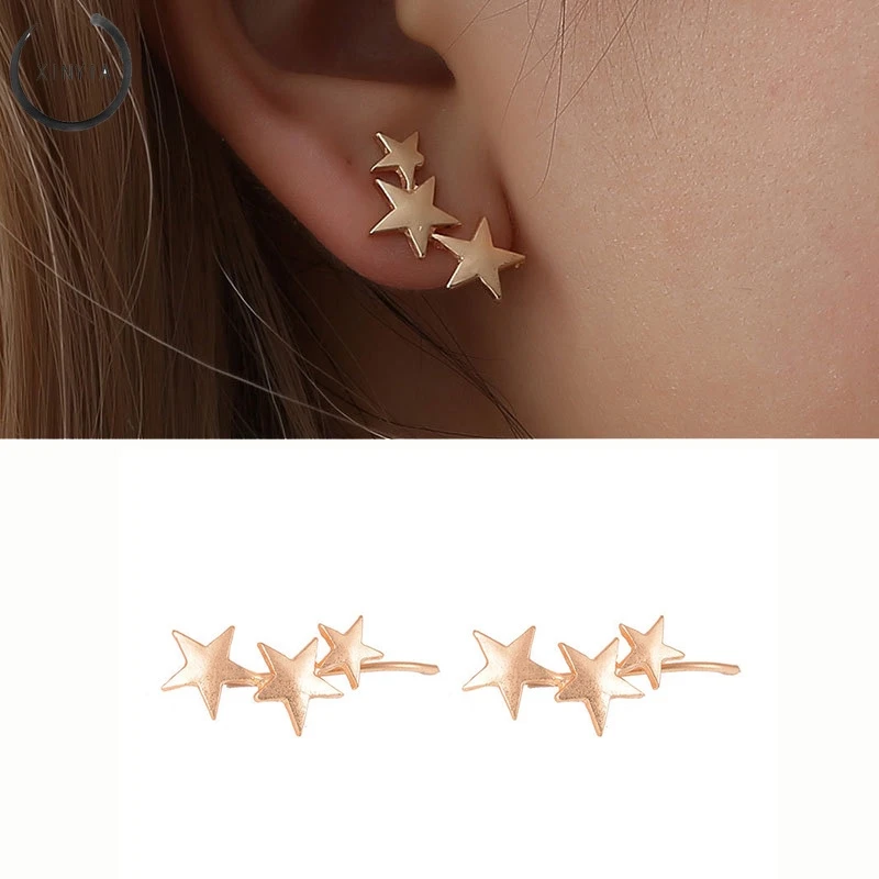 Женские серьги гвоздики с пентаграммой 1 пара вечерние геометрической формы