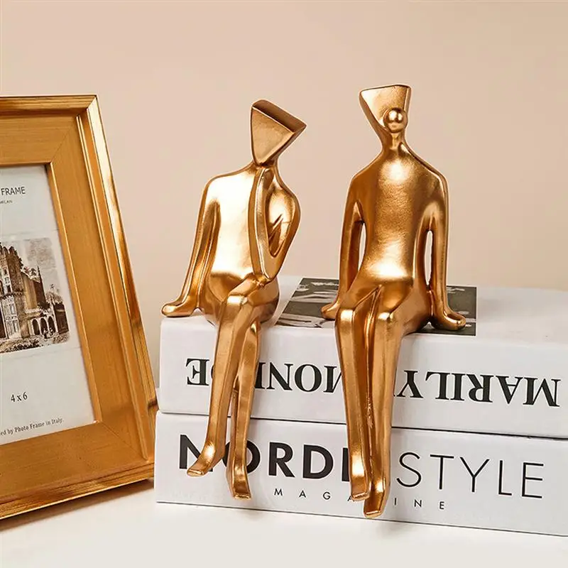 

1pc Northern Europe Craft Ornament Resin Human Shape Figurine Home Ornament