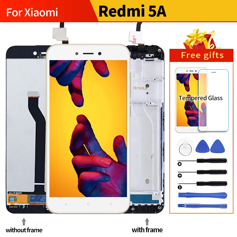 Для Xiaomi Redmi 5A ЖК дисплей сенсорный экран тест хороший дигитайзер сборка Замена