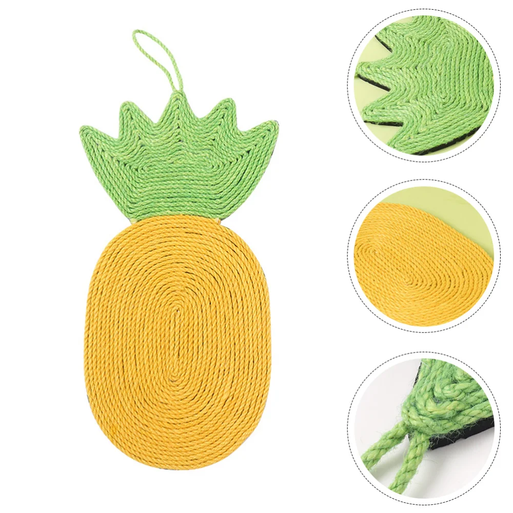 

1Pc Pineapple Shaped Cat Scratch Board Sisal Creative Scratcher Pet Cat Pad