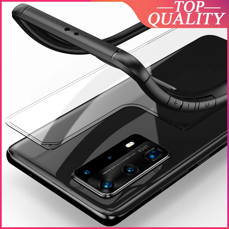 Силиконовый противоударный чехол Musubo для HUAWEI P40 Pro задняя крышка чехлы 360