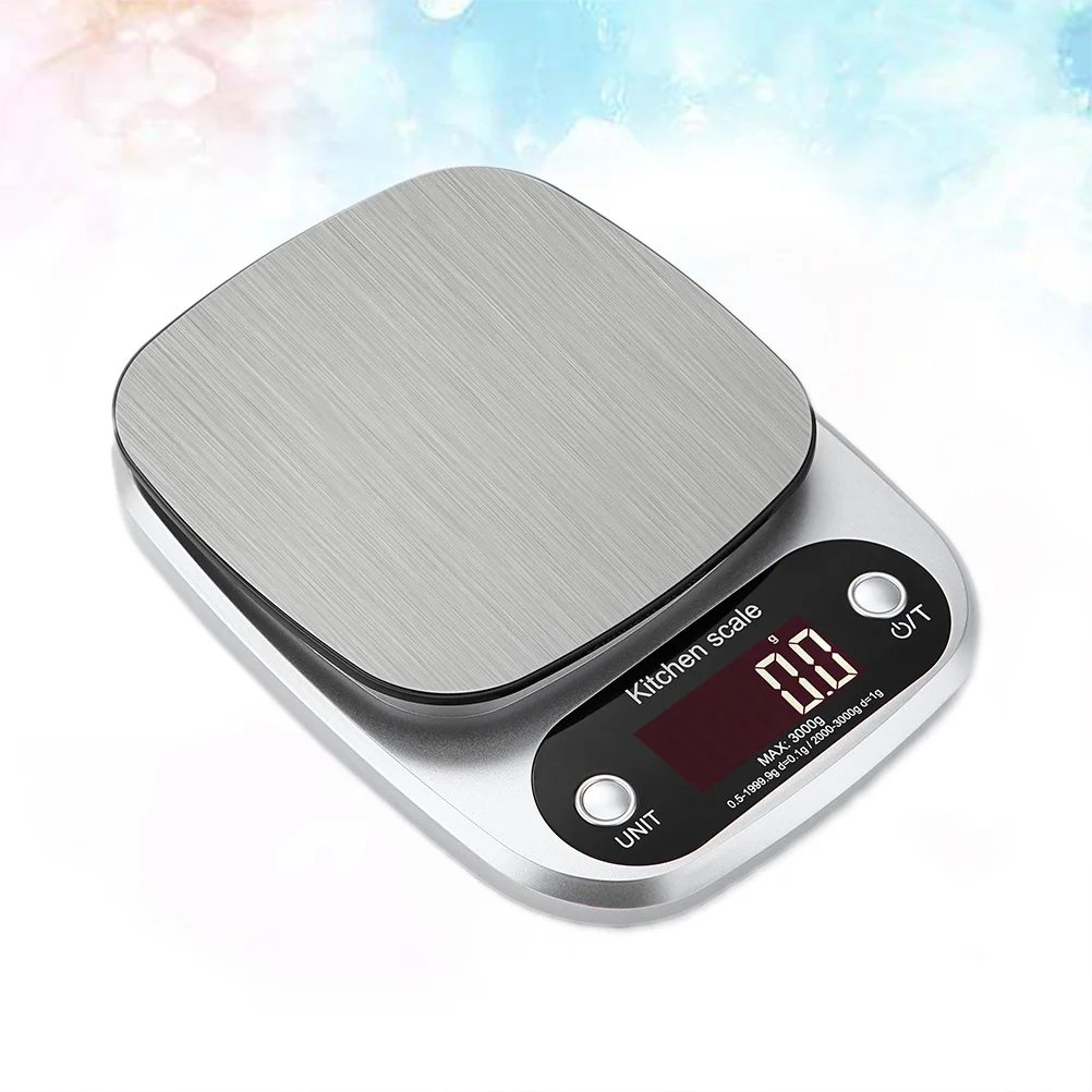 

3KG/0.1G Kitchen Scale Electronic Scale Food Scale English Edition Battery Included