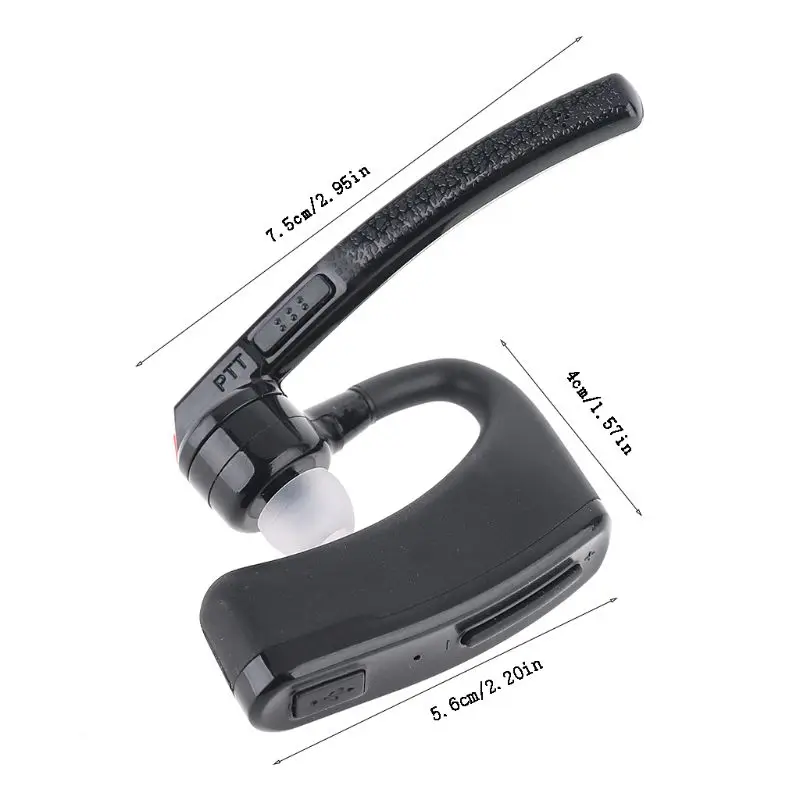 

Walkie Talkie Bluetooth PTT Earpiece Wireless Headset Mic Adapter for UV-82