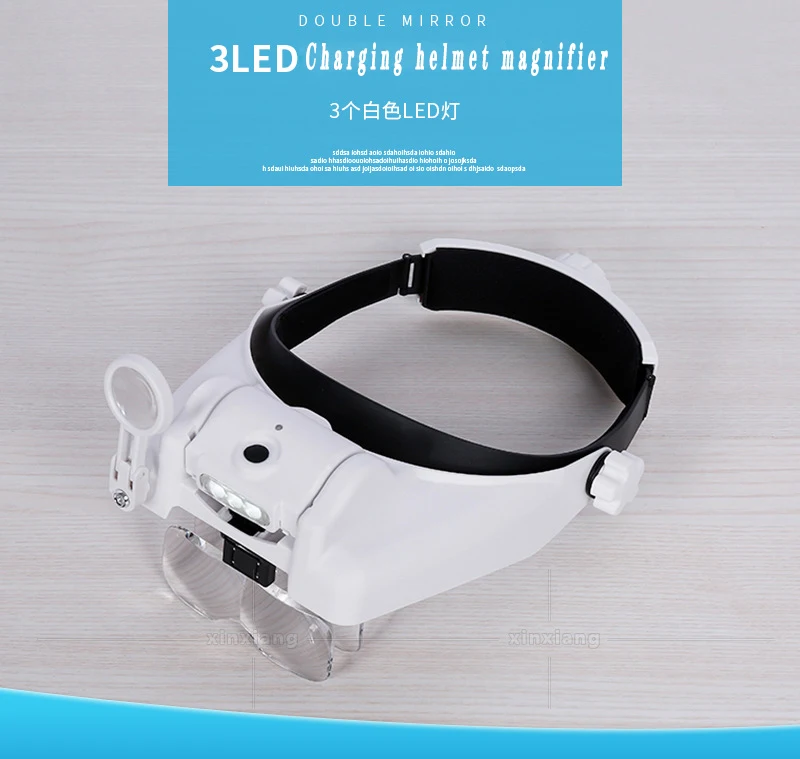 Увеличительные очки для обслуживания часов с креплением на голову двойные