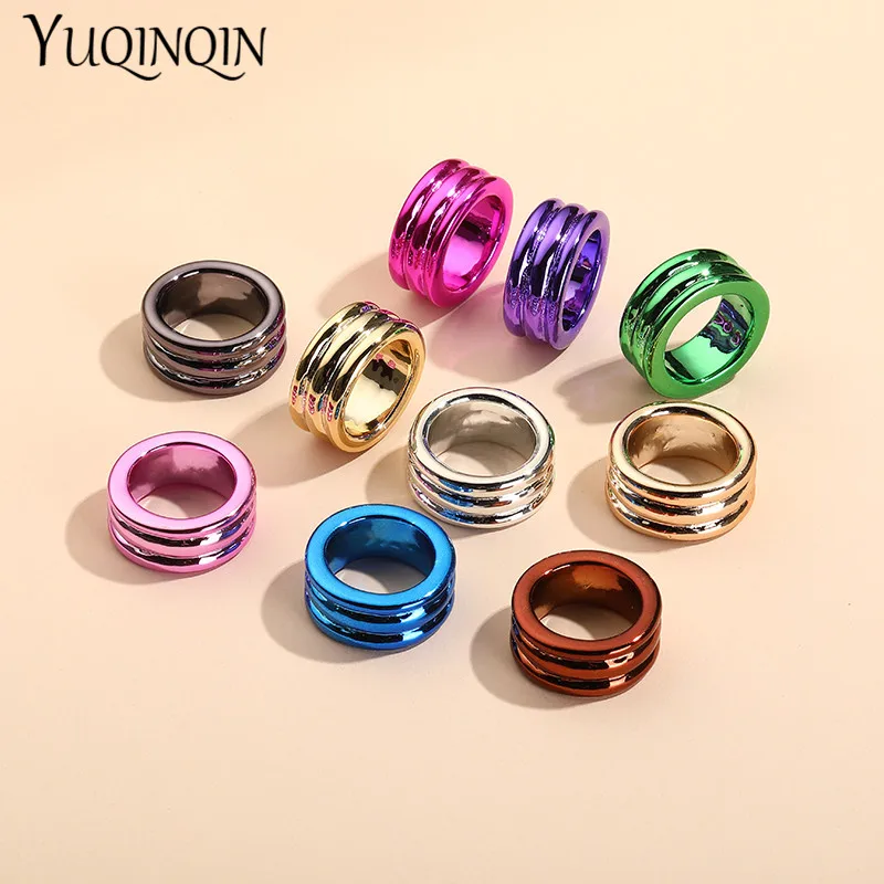 Женский набор колец с большим сердцем модные кольца из акриловой смолы в стиле