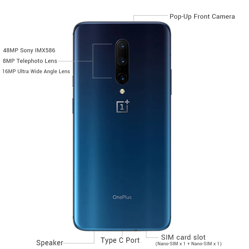 Смартфон OnePlus 7 Pro с глобальной прошивкой 6 ГБ 128 8 256 Snapdragon 855 AMOLED экран тройная