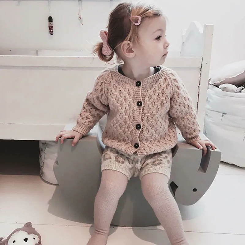 Свитер для маленьких девочек и мальчиков комплекты одежды 2020 весенний вязаный