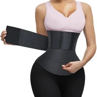 latest model strap waist trainer corset body shaper for women slimming underwear belly tummy wrap sheath shapewear with 5 velcro