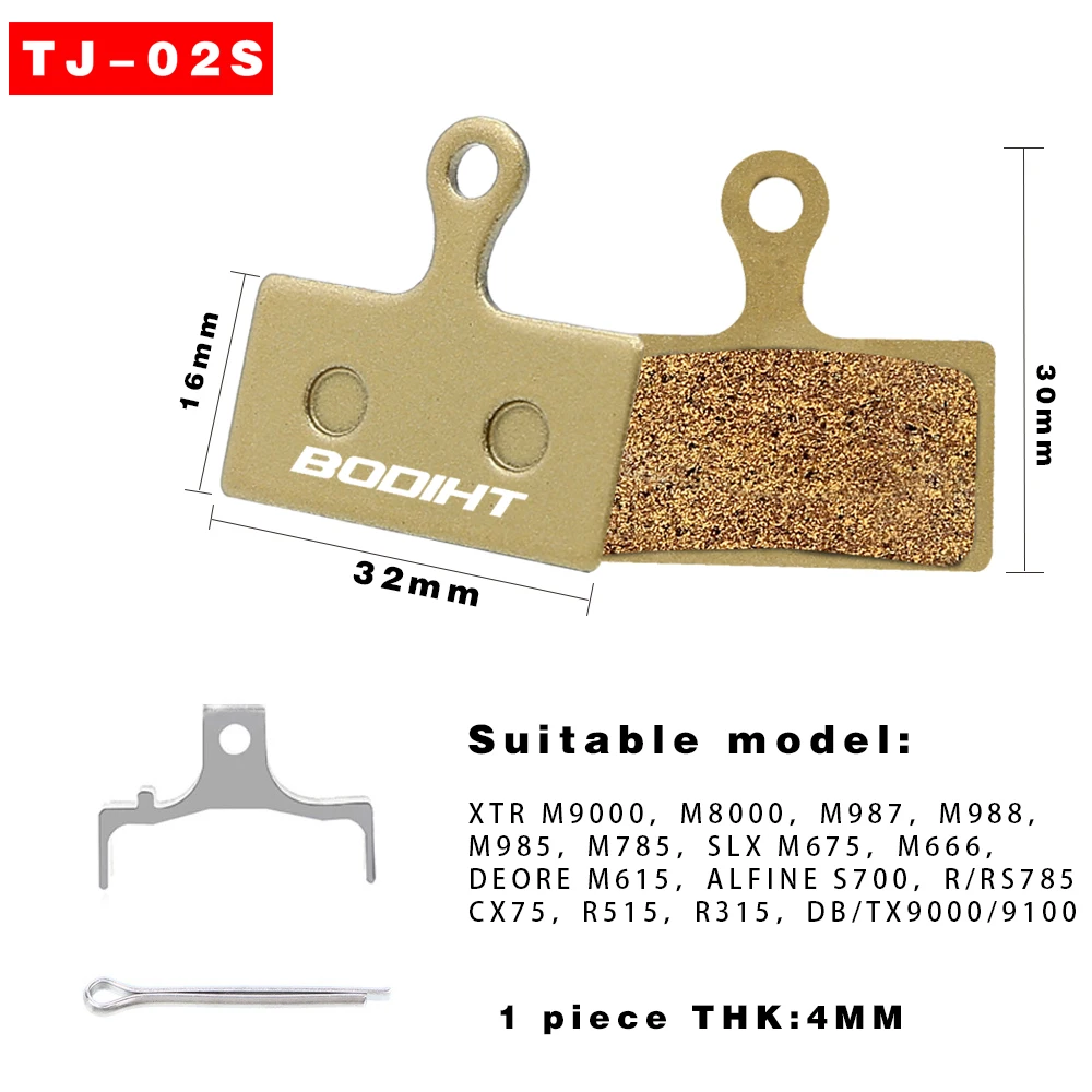 Bicycle Disc Brake Pad 100% Metallic Bike Cycling Brake Pads for BB5 BB7 B01S M375 M315 M395 M416 Disc Brake Pads Accessories