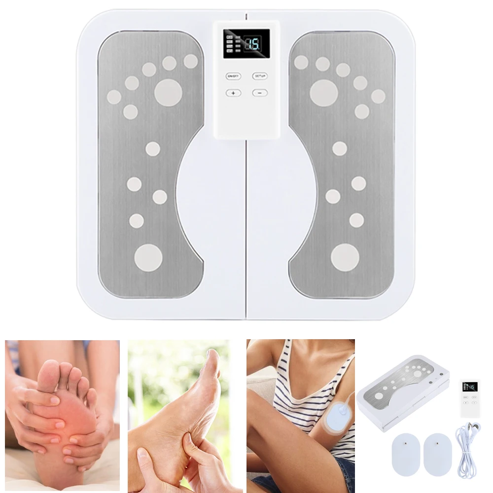 Подушечки для акупунктурной стимуляции стоп складные с вибрацией 50 передач 10