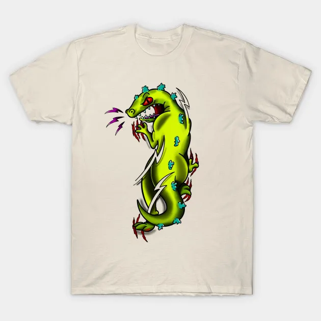 Мужская футболка Reptar американская Традиционная Футболка женская | одежда