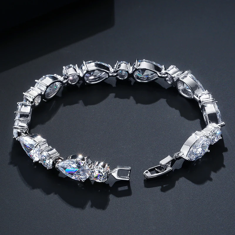 UILZ модный роскошный дизайн серебряного цвета в форме капли воды кубический