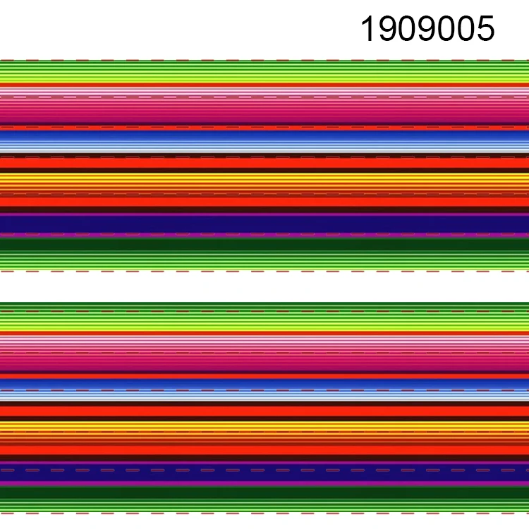 10 ярдов-разные размеры-Мексиканская Лента цветная полосатая печатная корсажная