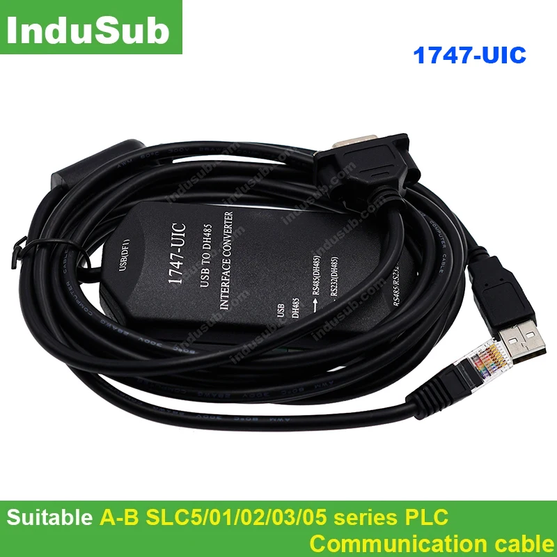 InduSub OEM 1747 UIC 1747UIC USB/DH485 Интерфейс конвертер кабель для программирования A B