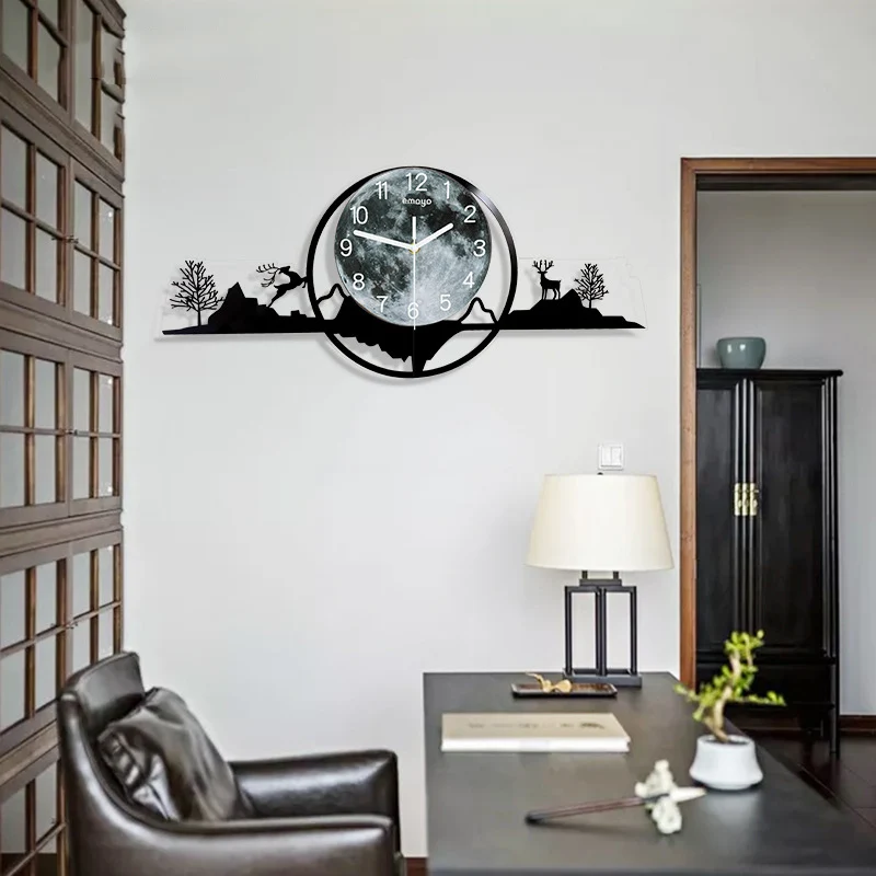

Floating Clock Digital Wall Clock Luminous Wall Clock Modern Decorate for Office Bedroom Living Room FA