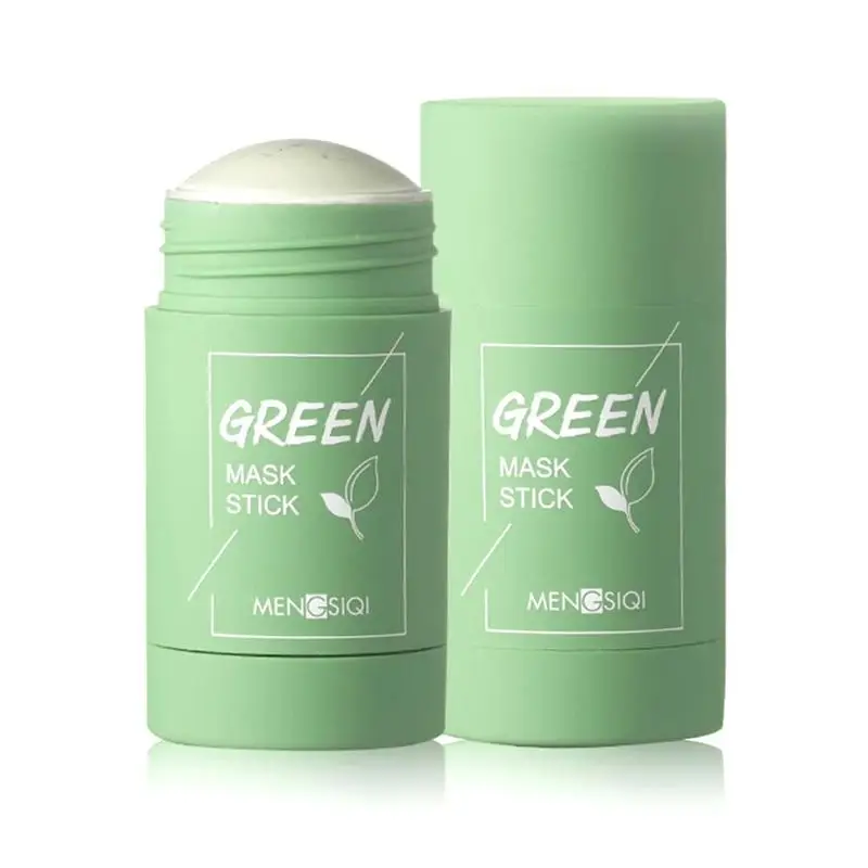 Зелёный чай Очищающая Маска масло Управление Баклажан Очищение акне Смягчающая
