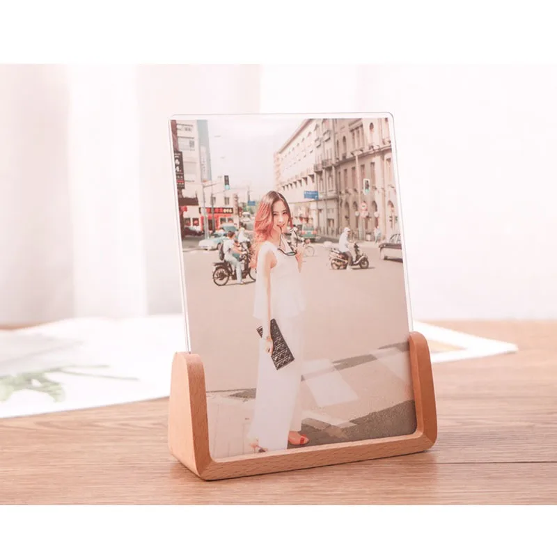 

New Creative Wooden Memo Card Clip Picture Note Card Desk Paper Photo Clip Holder Message Stand Home Wedding Table Decor Pendant