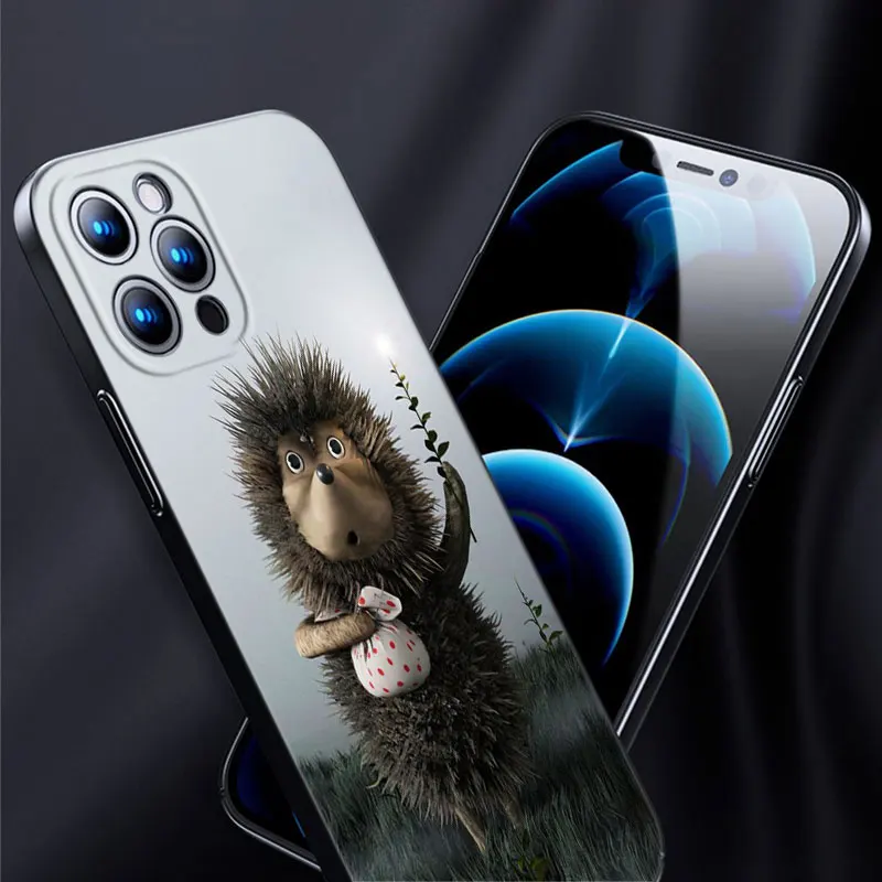 Чехол для телефона с рисунком ежика в тумане Apple iPhone 12 13 Mini 11 Pro Max XR X XS MAX 8 7 6S 6 Plus SE 5S