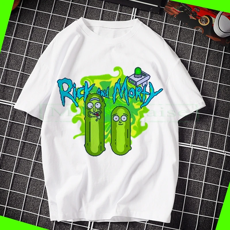 Футболка ricka and morty camiseta masculinaT футболка Рик и Морти Забавные футболки одежда camisetas