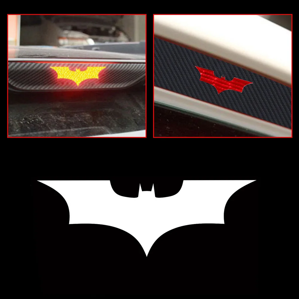 

1pcs 3D Carbon Fiber Sticker For Brake Tail Light Decal 3 4 5" Size Water-proof,Sun-proof Car Accessories