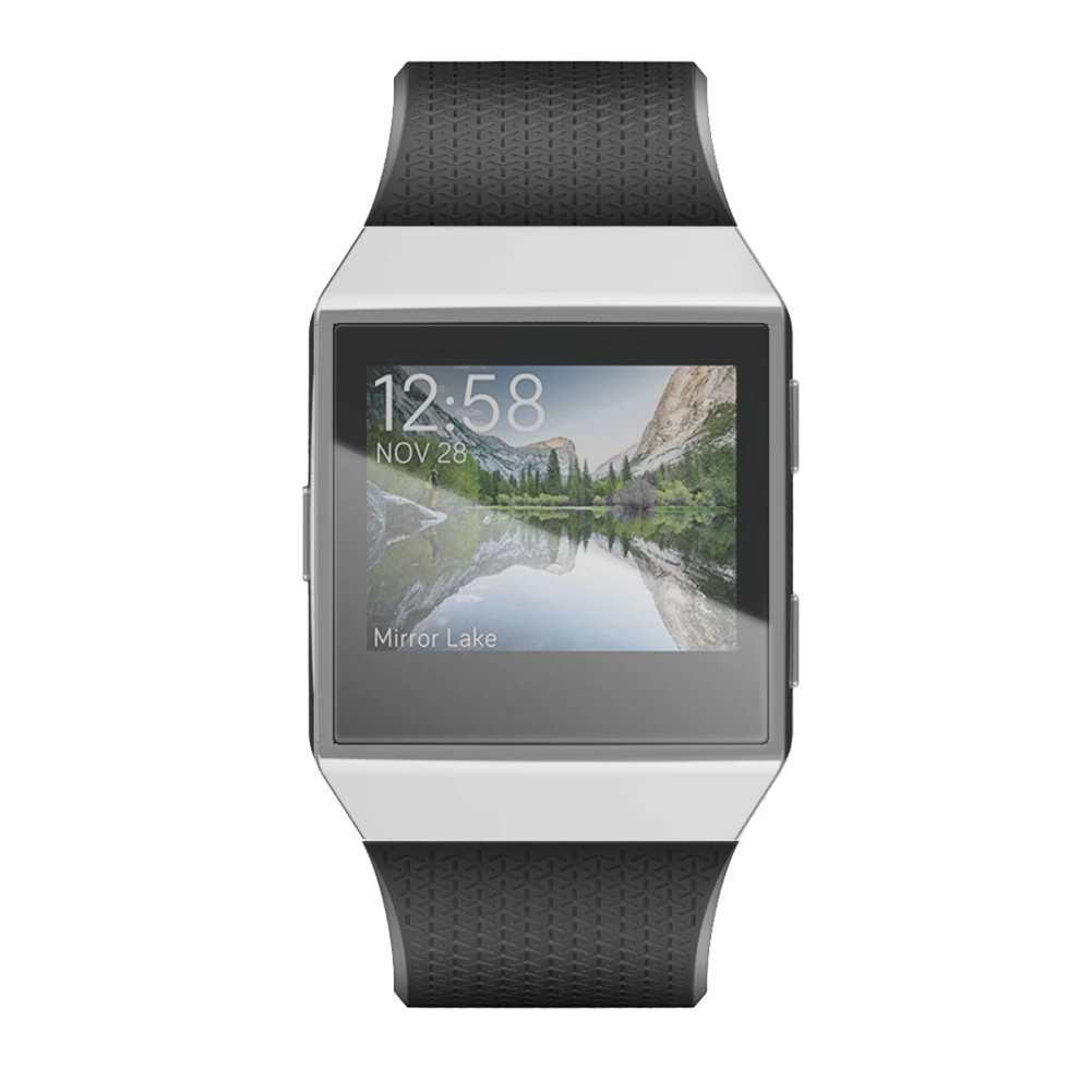 Многоцветная силиконовая рамка, кожаный чехол, защитная оболочка для Fitbit Ionic Smart Watch Band, защита экрана