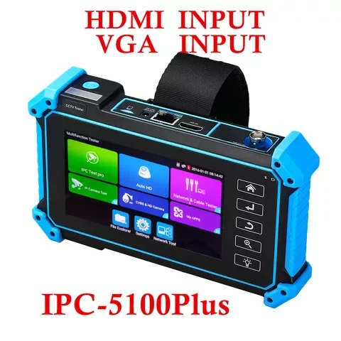 

Newest CCTV Tester IPC-5200 Plus Full 8MP IP CVI TVI AHD SDI Analog 6 IN 1 VGA & 4K HDMI input IP Camera Tester
