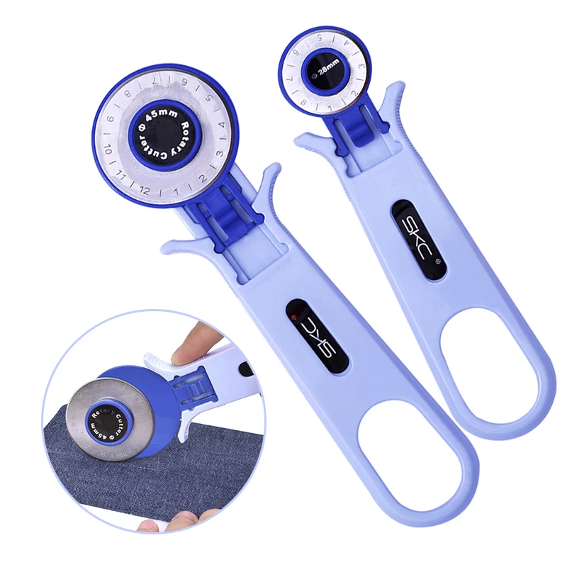 

28/45mm Rotary Cutter Sewing Cutter Set Blades Fabric Circular Cutting Tool Patchwork Knife Handmade DIY Leather Cutter