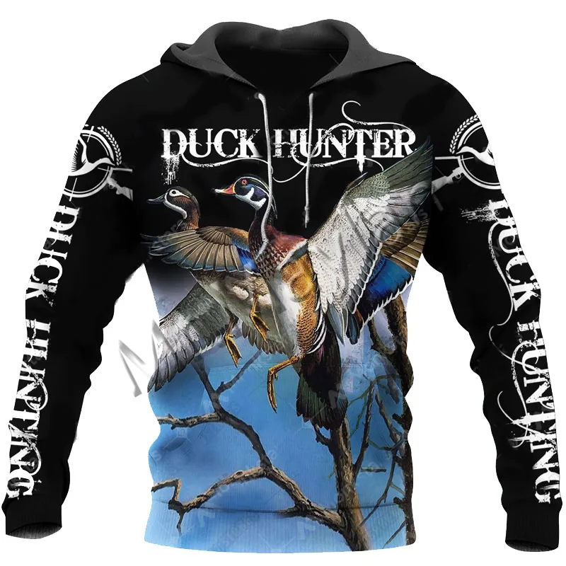 New 3D Print Animal Duck Hunter camo Fashion Men Women Tracksuit Casual Colorful Hoodies / Zipper / Sweatshirts / Jackets / S-26