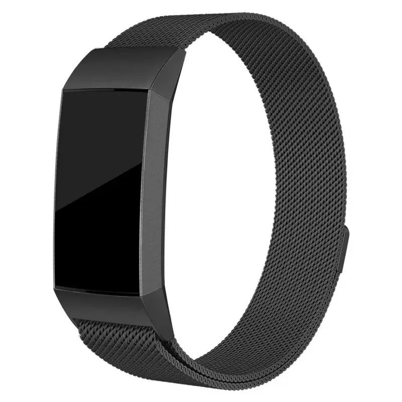 9 цветов для Fitbit charge 3 фитнес-браслет магнитный с миланским плетением браслет из нержавеющей стали сменные полосы для charge3 ремешок