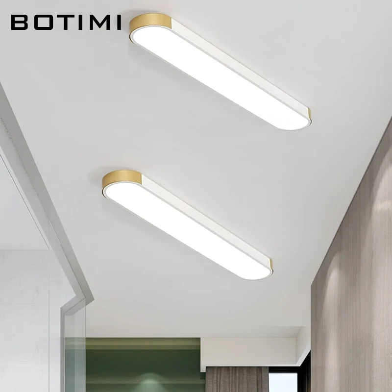 Современные потолочные светодиодные светильники BOTIMI 220 В для офиса