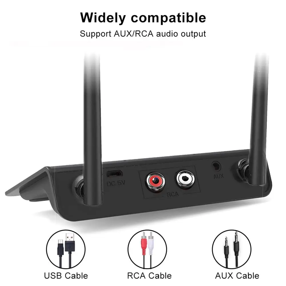 Приемник передатчик Bluetooth 5 0 2 в 1 диапазон 80 м CSR Aptx аудио адаптер 3 мм TX RX RCA для