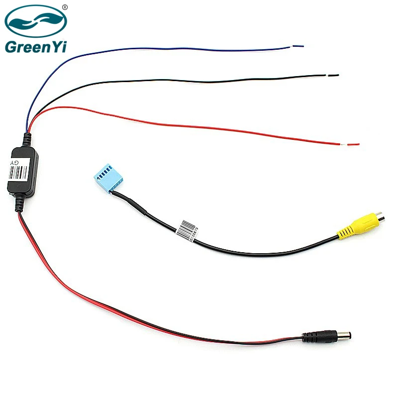 GreenYi заднего вида камера RVC кабель для адаптера переменного тока Фольксваген