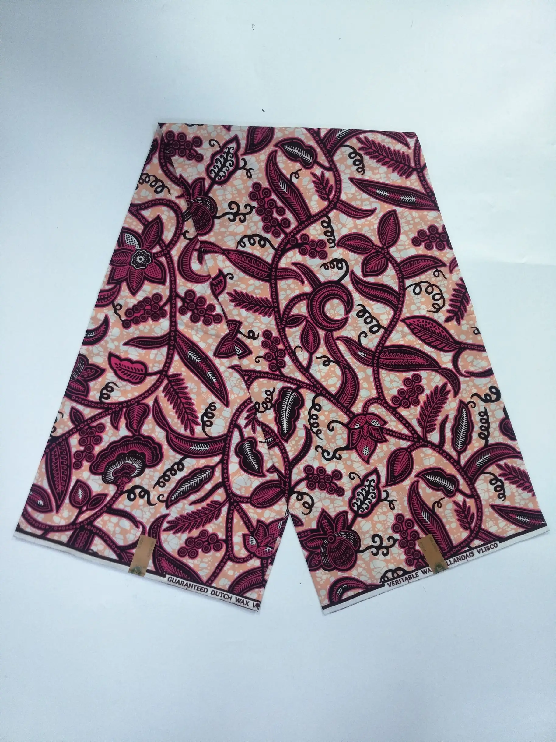 

New Arrival 2020 Ankara African 100% Cotton Wax Prints Fabric Real Superior Quality Soft Wax 6 Yards for Party Dress TN200223