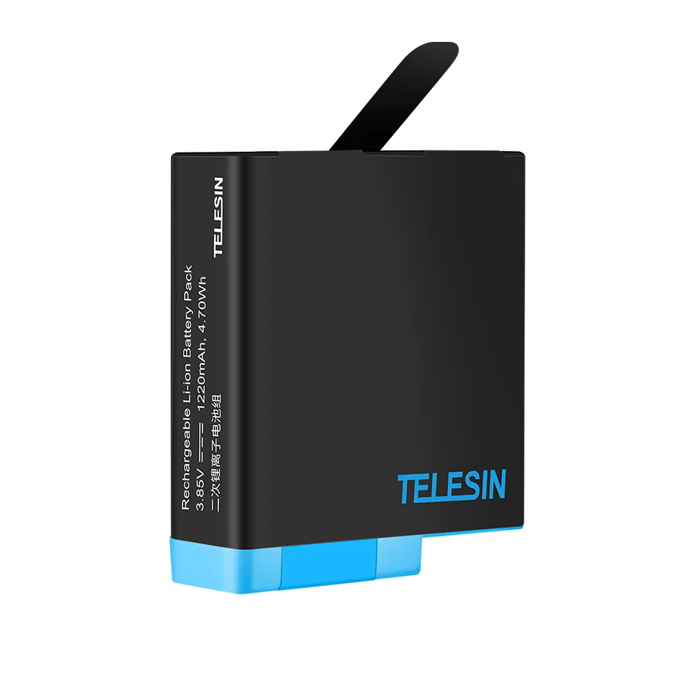 Зарядное устройство TELESIN USB 3 0 TF для чтения и записи Gopor Hero 8 черный аккумулятор Go Pro